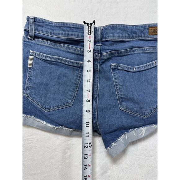 PAIGE Denim Shorts Jimmy Jimmy Short Size 30 - Picture 7 of 7